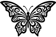 Elegant Butterfly Silhouette, an Object Graphic by Designer_Momina (Thumbnail 2 of 18)