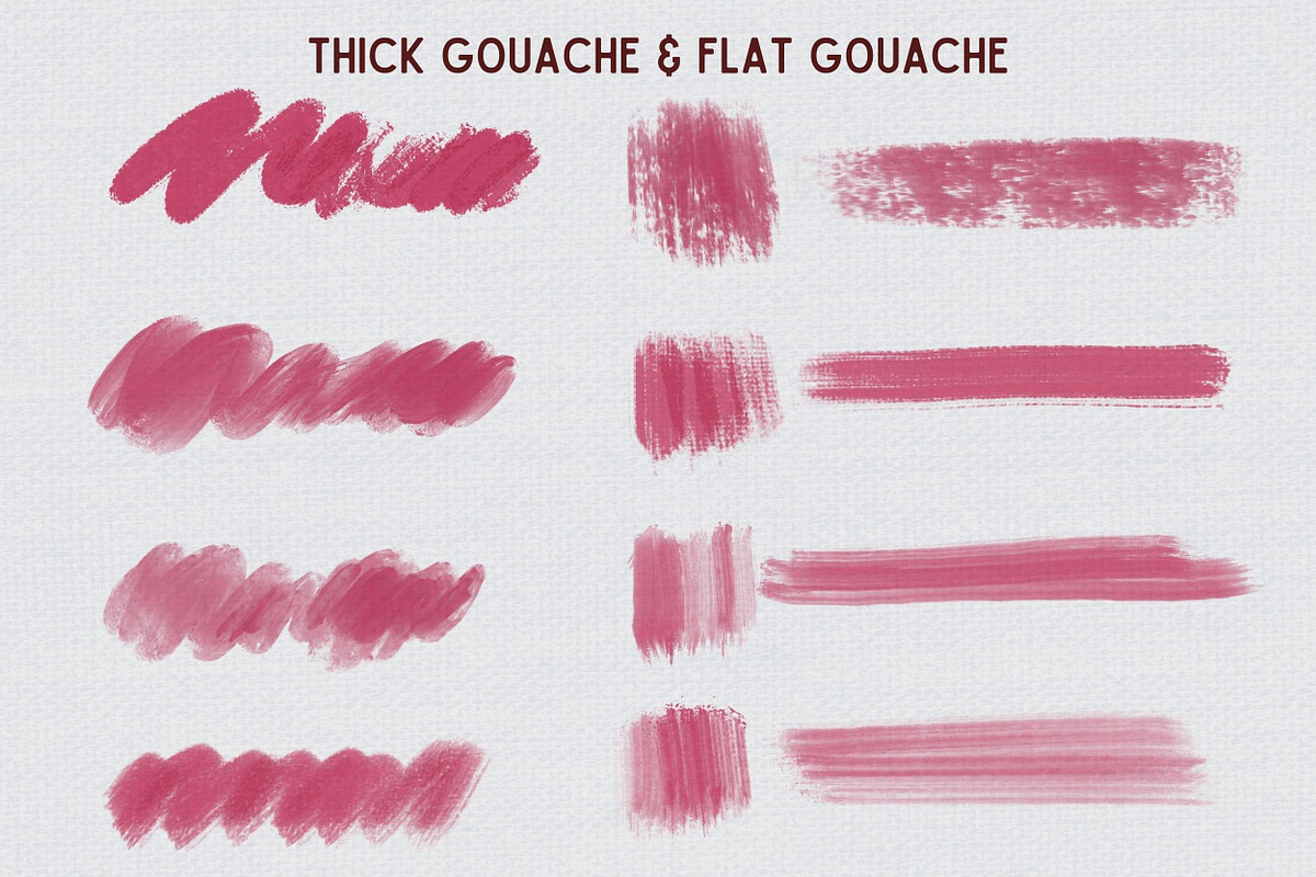 Procreate gouache brushes iBox, a Brush Add-On by ProcreateiBox (Photo 5 of 9)
