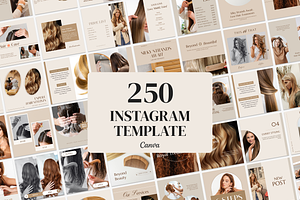 Hair Salon Instagram Template Canva