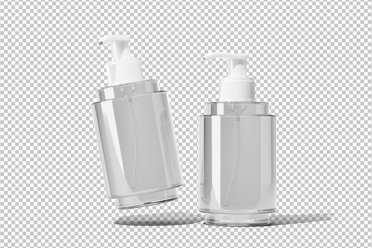 Cosmetic Pump Bottle Mockup, a Packaging Mockup by Akebareee (Photo 2 of 3)