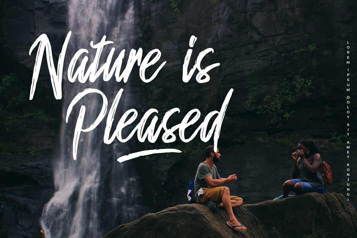 Sunder Outh Brush Font preview 7