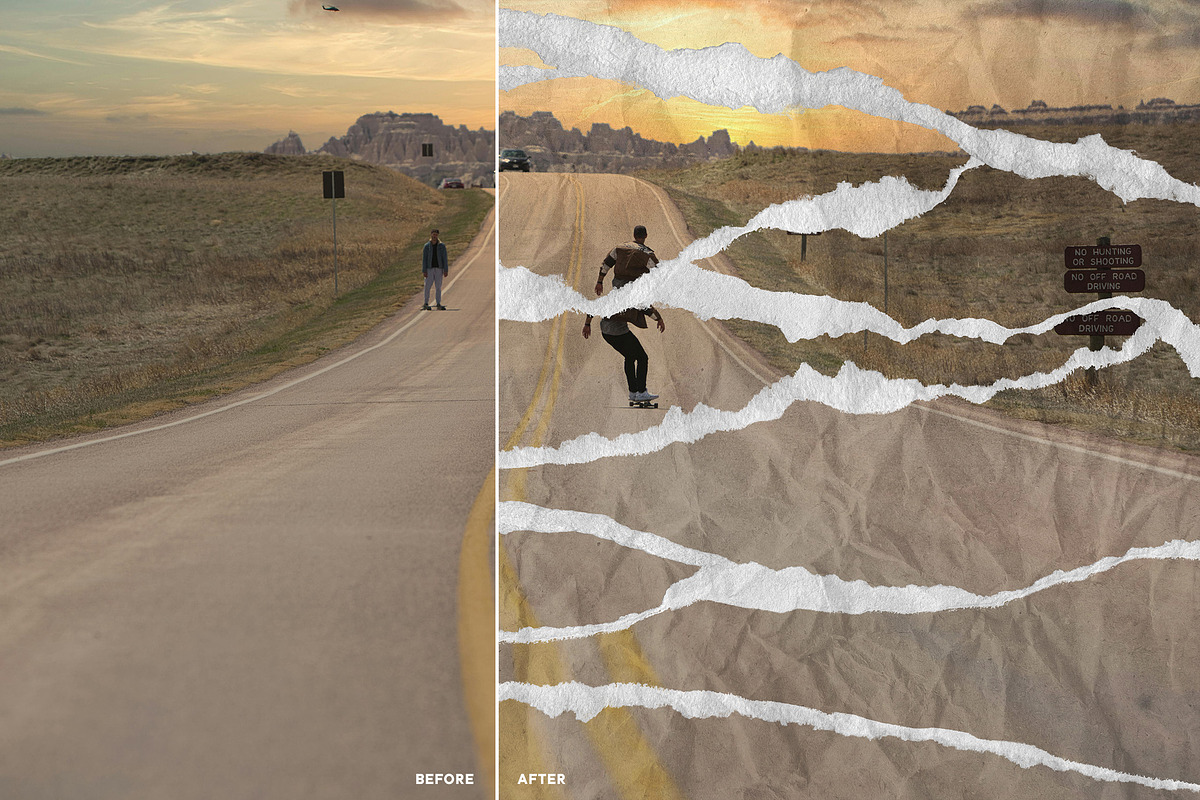 Ripped Crumpled Paper Photo Effect, a Layer Style Add-On by smishura (Photo 3 of 5)