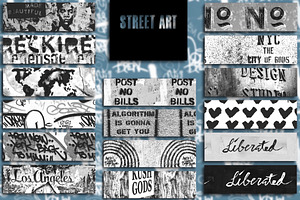 30 Street Art Texture Brushes.