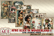 Afro Alice in Wonderland-1, a Person Illustration by CraftArtStory (Thumbnail 3 of 5)