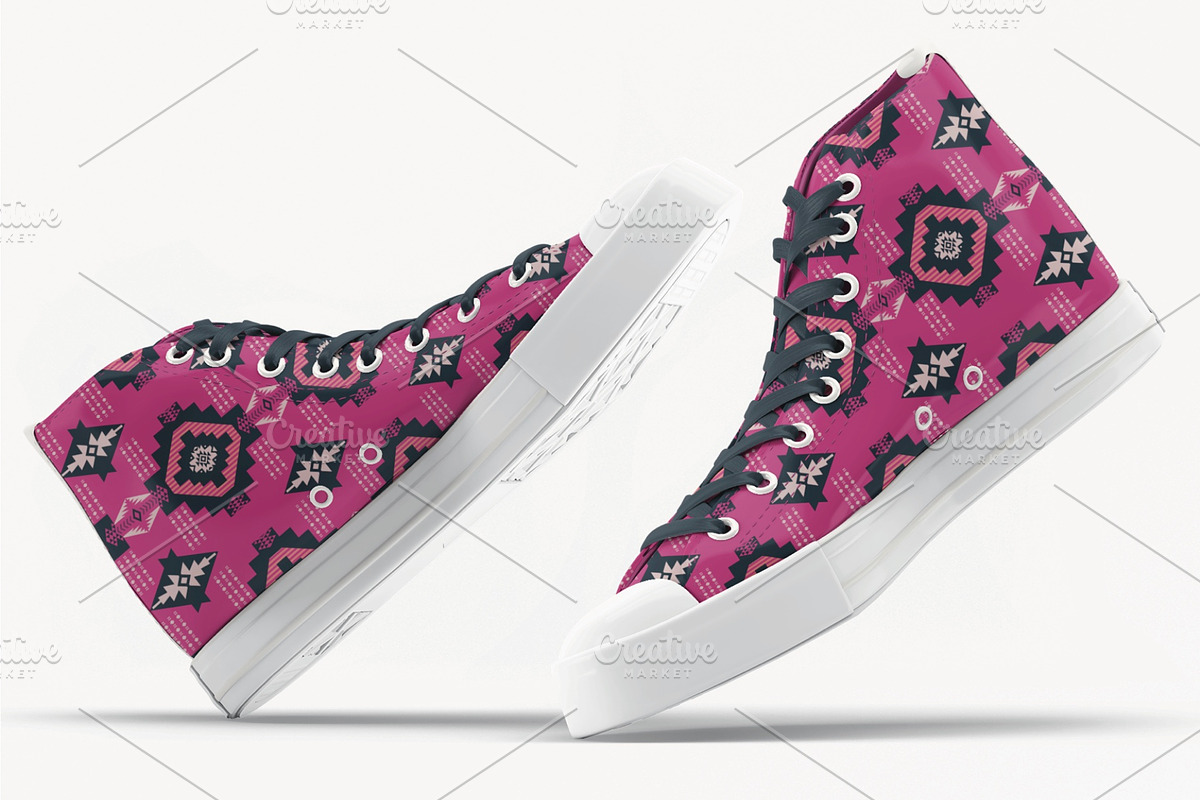 Pink Native American Pattern, a Pattern Graphic by PPEthnicDecorPattern (Photo 7 of 10)