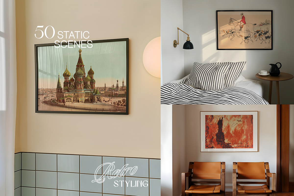 50 Landscape Frame DIN A Bundle, a Household Mockup by WasMockups (Photo 4 of 9)