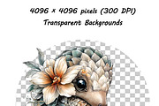 Whimsical Baby Animal Watercolor png, an Illustration by one-touch (Thumbnail 17 of 18)
