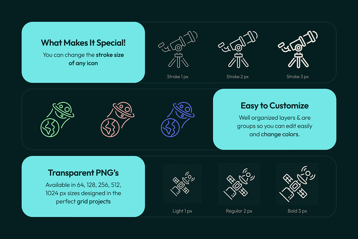 Physics Icon Art Set, an Outline Icon by Prosymbols (Photo 2 of 8)