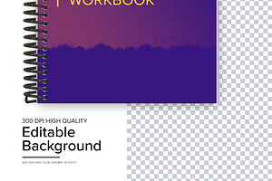 Spiral Bound Book Mockup