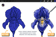 33 Textured Finish Procreate Brushes, a Brush Add-On by Riveros Illustration (Thumbnail 7 of 10)