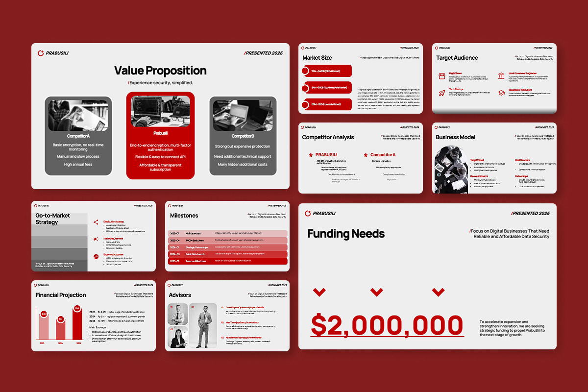 Business Pitch Deck Keynote preview 3