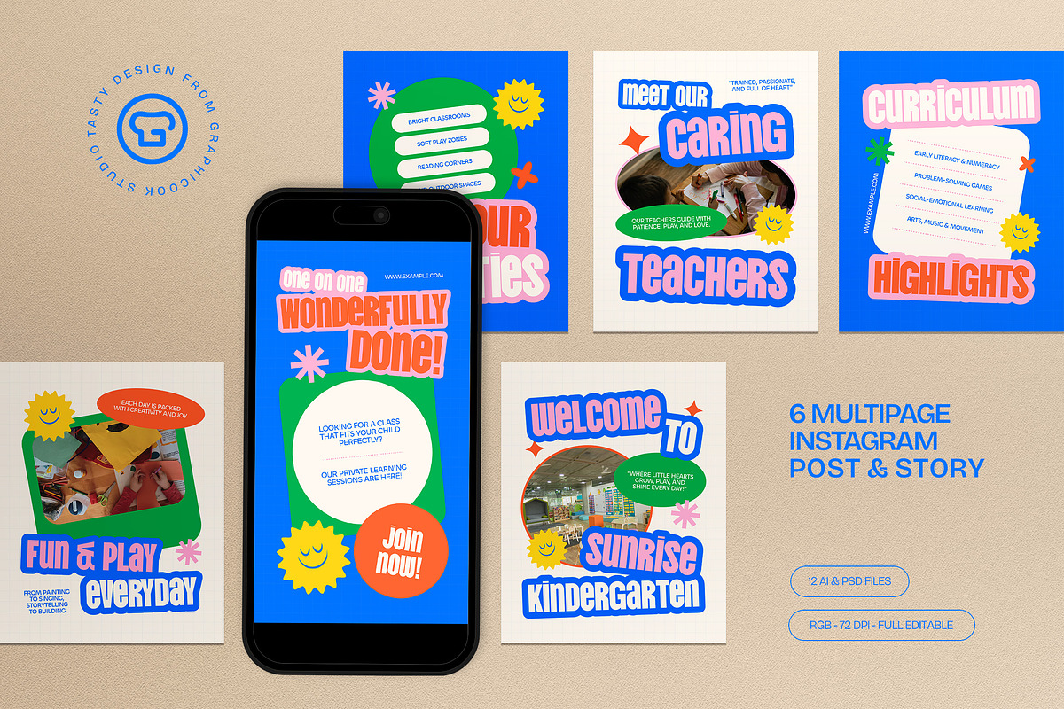 Kindergarten Education Instagram Set