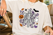Spooky Skeleton Halloween Art, a Seasonal Illustration by Creative Art (Thumbnail 2 of 3)
