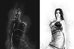 Black & White Sketch PS Action