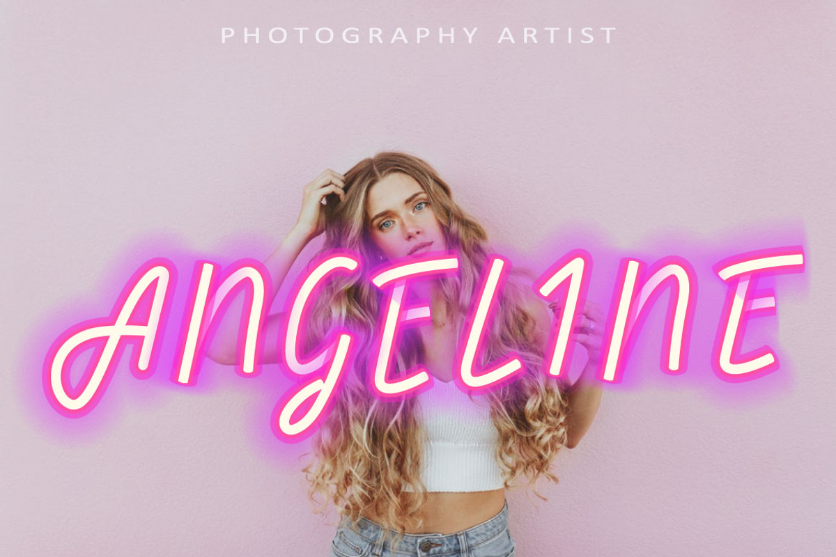 Display Neon Style | Vector Alphabet preview 3