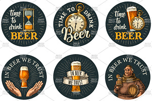 Stickers. Vector vintage engraving, a Food Illustration by MoreVector