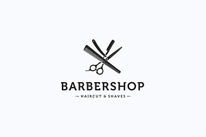 Barbershop logo, a Branding & Logo Template by Vitalliy