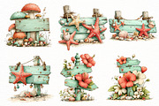 Whimsical summer wooden Clipart, an Illustration by Designworld (Thumbnail 4 of 8)