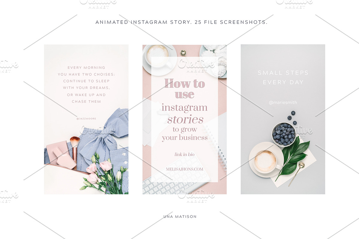 Animated Instagram Story bundle, a Social Media Template by Una Matison (Photo 9 of 13)