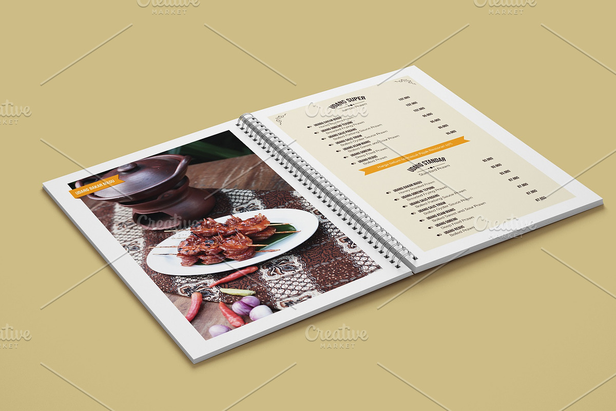 Vintage Restaurant Menu Template, a Magazine Template by Ted-sign (Photo 2 of 10)