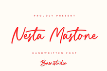 Nesta Mastone a Handwritten Font
