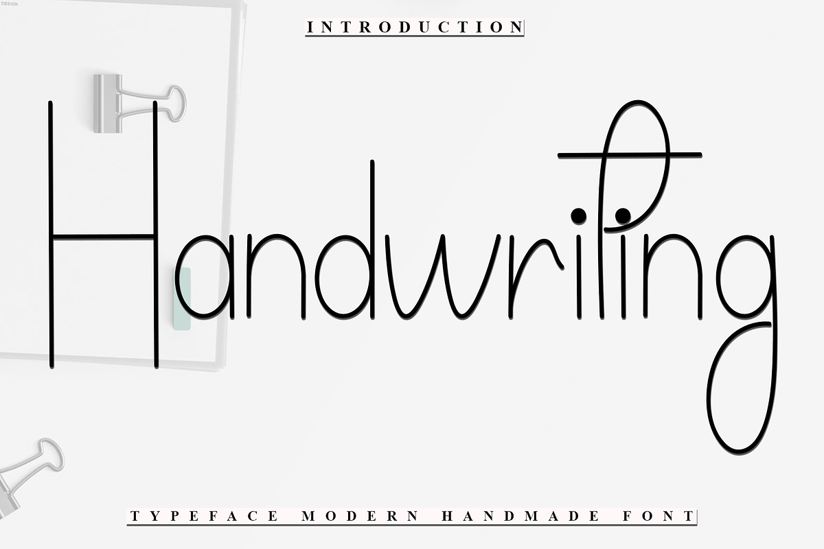 Handwriting, a Sans Serif Font by FreshTypeINK (Photo 1 of 7)