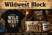 Wildwest Block, a Slab Serif Font by Wow Magic (Thumbnail 3 of 5)