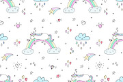 Cute unicorns patterns collection., a Pattern Graphic by Irene_Boiko_ART (Thumbnail 3 of 22)