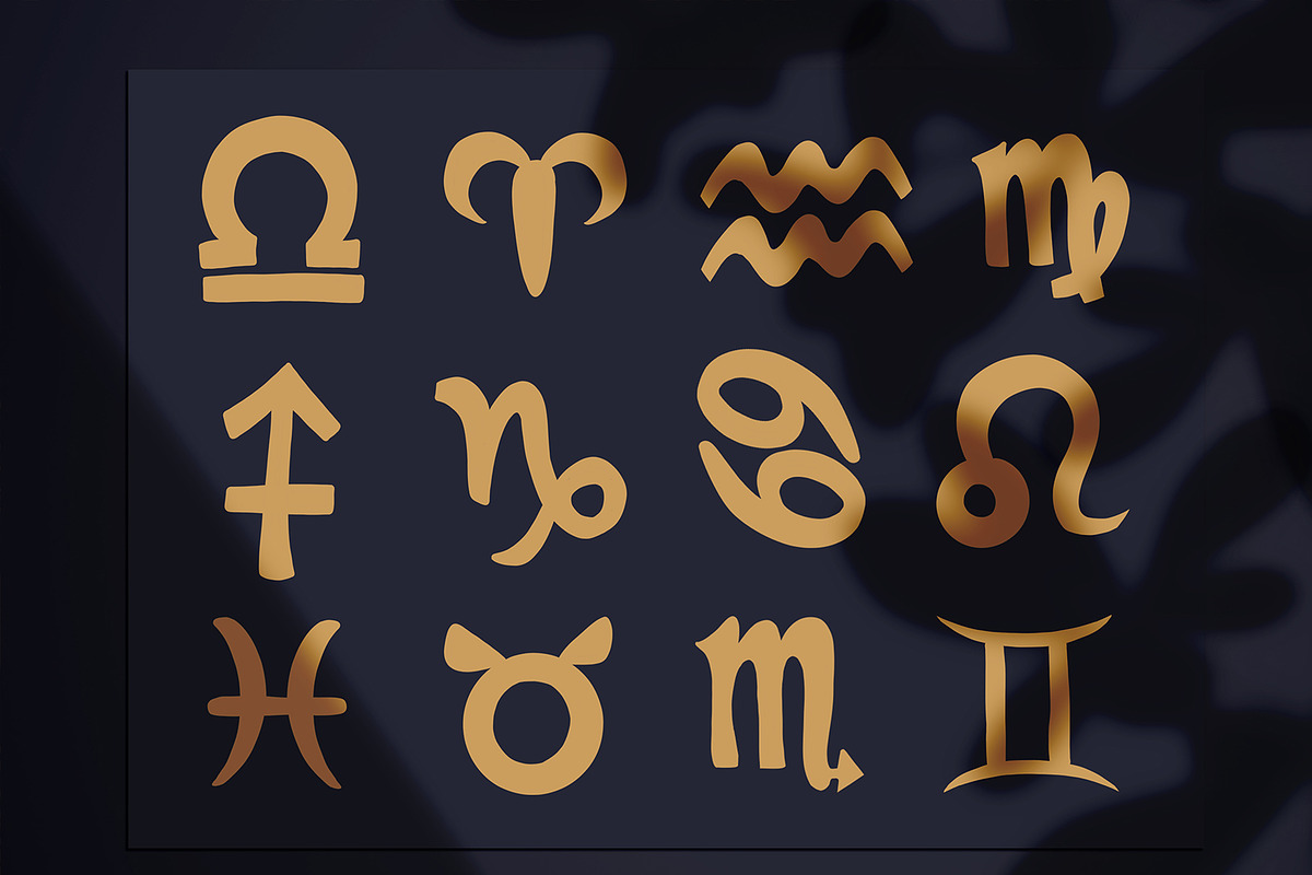 Astrology Zodiac Procreate Stamps, a Brush Add-On by MakeMyPlaceDesign (Photo 2 of 4)