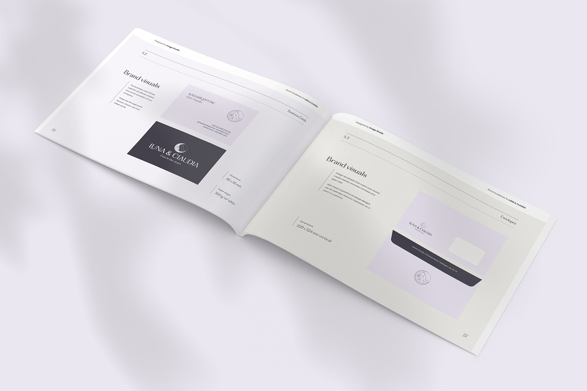 Luna | Brand Guidelines, a Brochure Template by Imagination Area (Photo 6 of 13)