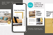 Canva Instagram Template Furnita, a Social Media Template by Lythcreative (Thumbnail 1 of 6)