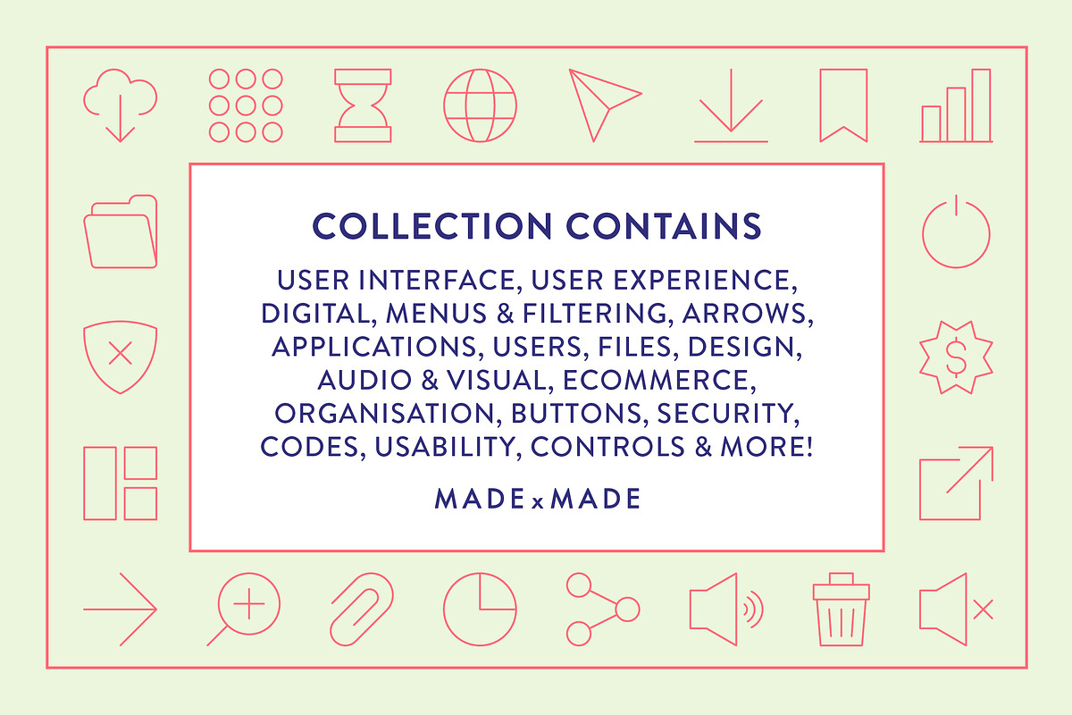 UI/UX Line Icons, an Outline Icon by Made by Made (Photo 2 of 8)