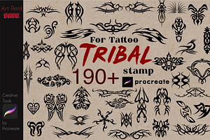 Tribal Tattoo Pack Stamps Abstract