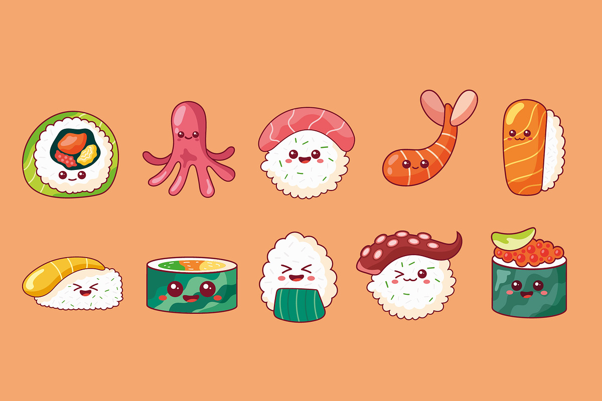 Kawaii Japanese Food Set