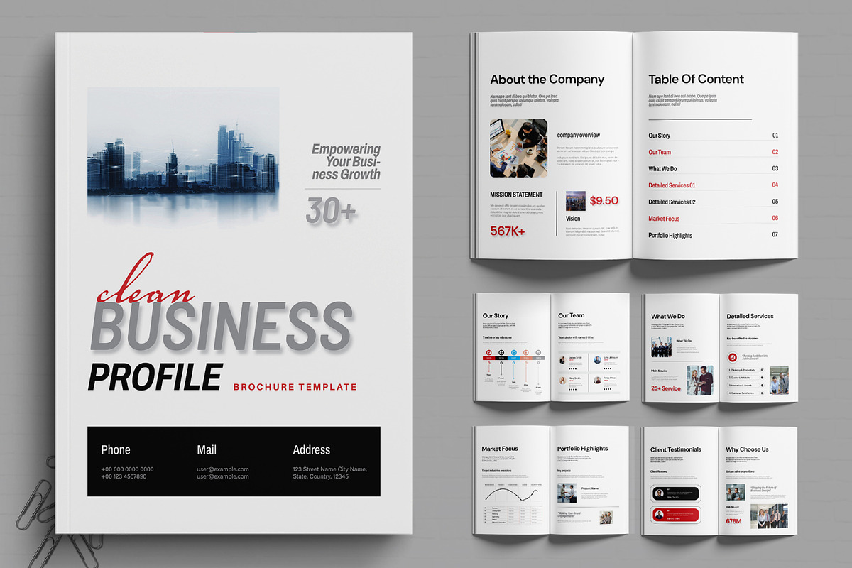 Corporate Business Profile Template