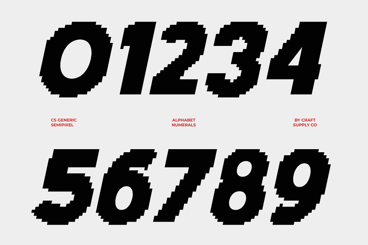CS Generic Semipixel, a Sans Serif Font by Craft Supply Co. (Photo 4 of 8)