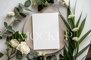 Greenery Spring Invitation 5x7 Mocku, a Product Mockup by TatiMockup (Thumbnail 1 of 3)