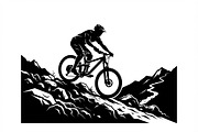 Mountain Biker Silhouette, a Person Illustration by Amazin_art (Thumbnail 11 of 27)