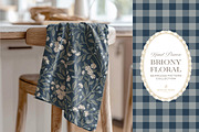 Farmhouse Navy Floral Patterns, a Pattern Graphic by Eclectic Anthology (Thumbnail 5 of 12)