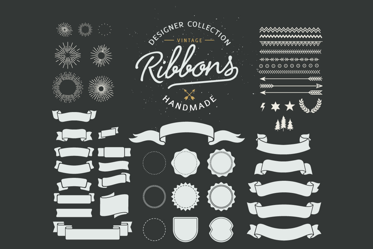 70+ Vintage Ribbons, an Illustration by VectorBakery (Photo 5 of 5)