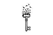 50 Flying Keys Silhouette Vector Bun, an Illustration by Designs_River (Thumbnail 13 of 51)