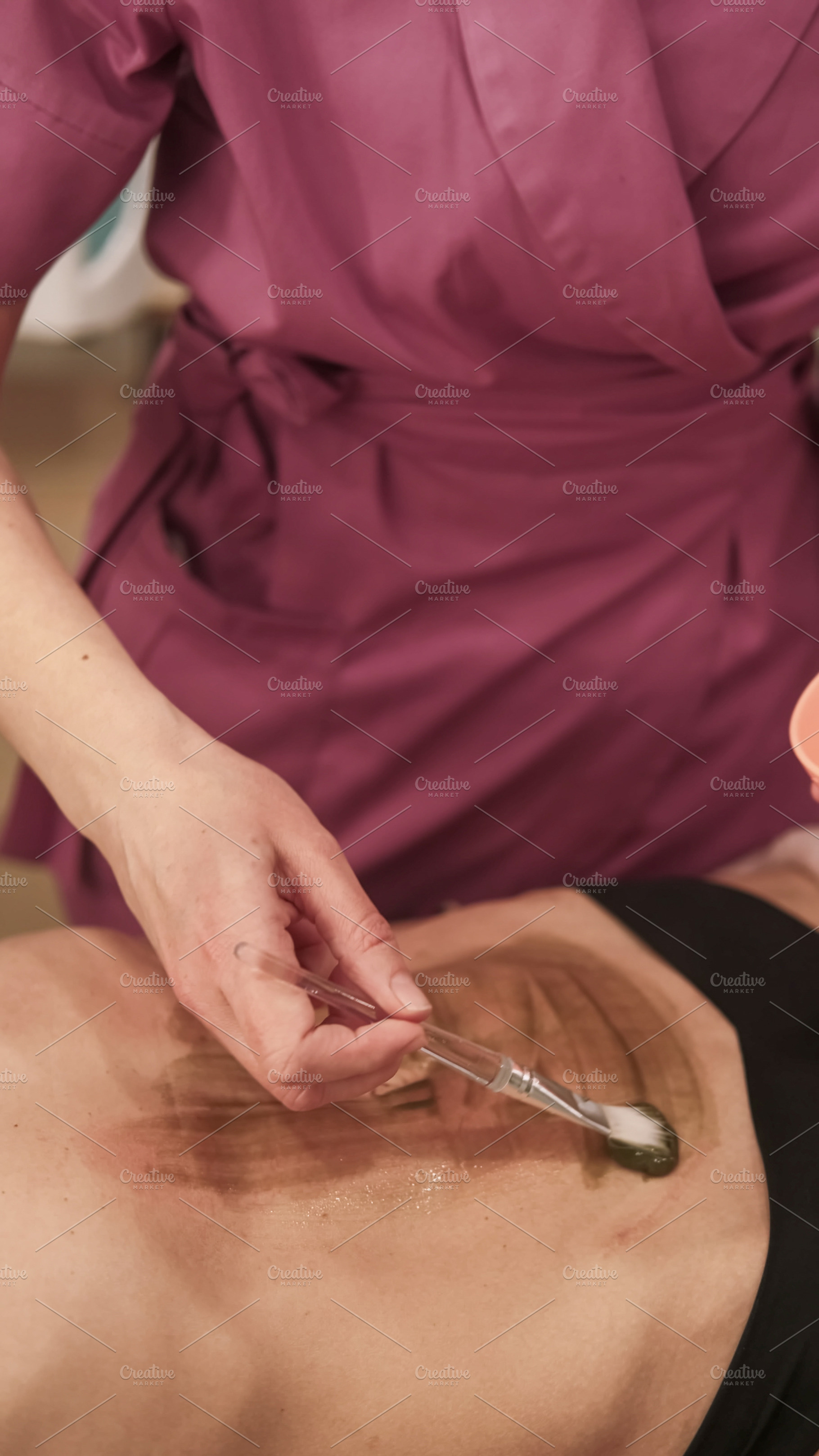 Spa beauty treatment alginate mask hand woman body, a Person Photo by Photo Drive Studio