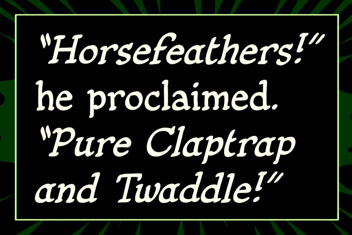 Fiddlefaddle - silent movie titles, a Handwritten Font by Comicraft Fonts (Photo 4 of 7)