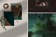 50 Gold & Emerald Watercolor Papers, a Texture Graphic by Photohacklovers (Thumbnail 5 of 8)