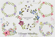 Wildflower & Butterfly Collection, a Decorative Illustration by Nadia Semyroz (Thumbnail 5 of 12)