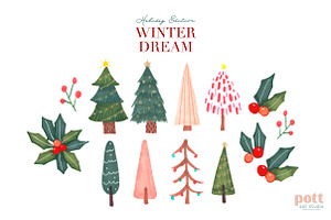 Christmas Illustration Winter Dream