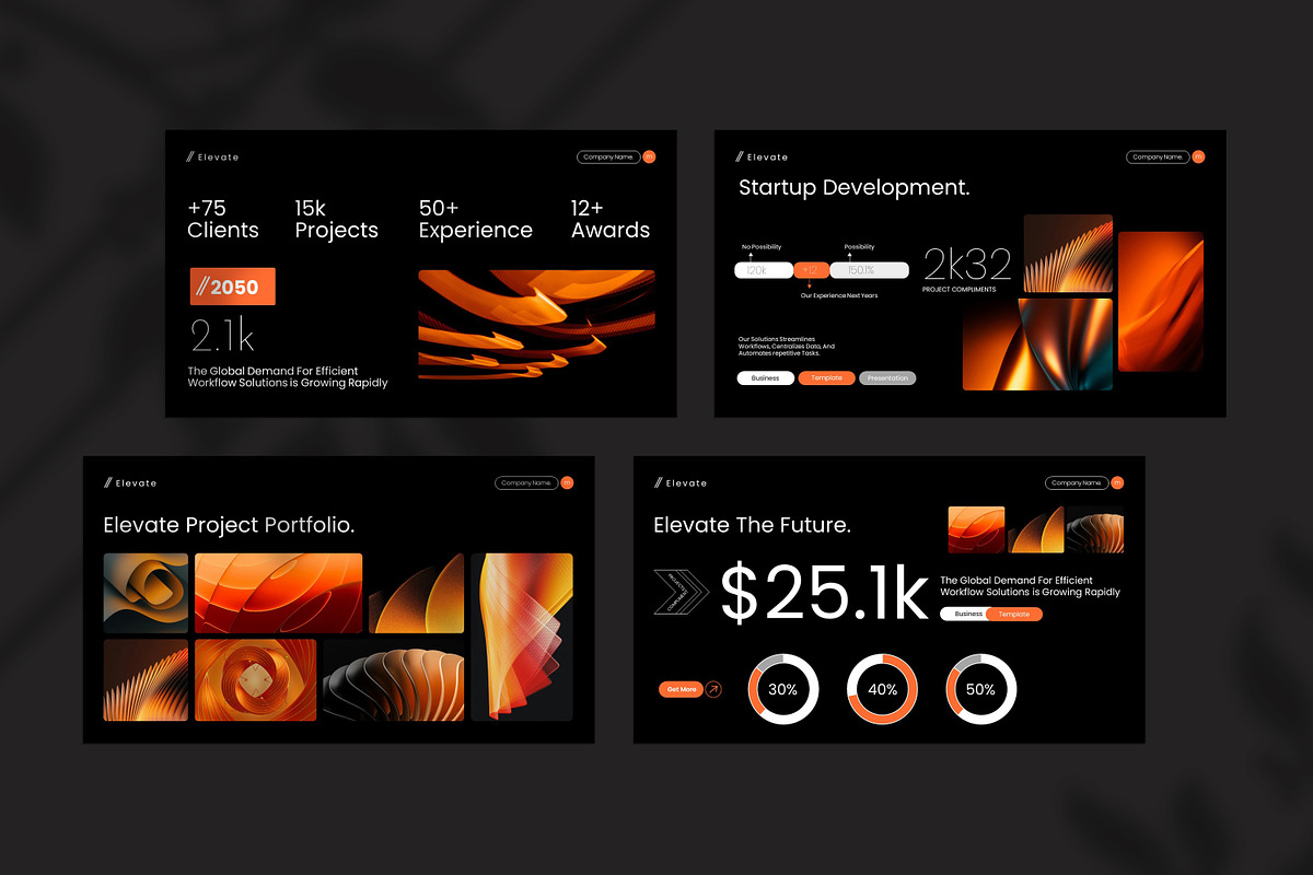 Elevate Minimal Template, a Presentation Template by Soraclod (Photo 2 of 9)