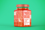 Honey Jar Mockup, a Cups & Container Mockup by Qaleb Studio (Thumbnail 8 of 13)