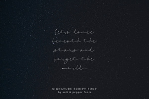 Signature Script Font