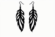 Leaf Earring Silhouette Bundle, an Object Graphic by abu67222 (Thumbnail 5 of 11)